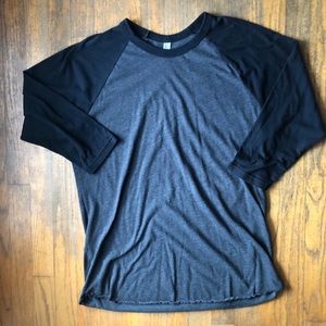 Men’s American Apparel Baseball Tee